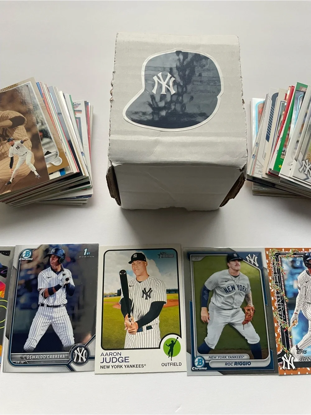 New York Yankees Baseball Cards 100 Card Lot Topps Bowman MLB